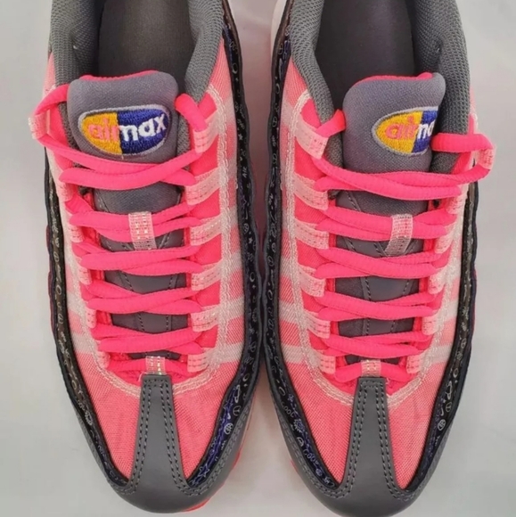 Nike Shoes | Nike Air Max 95 Gs Purple Pink Orange Sneakers Ci | Poshmark